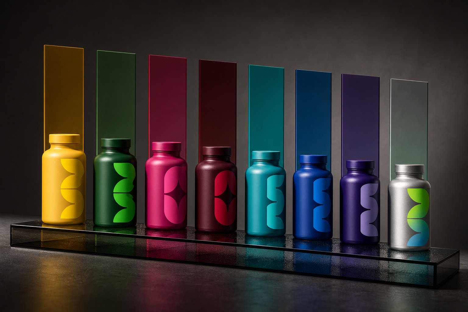The myGUMM range in a dark colour installation